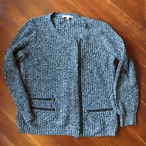 1x grey séjour sweater zip up cardigan